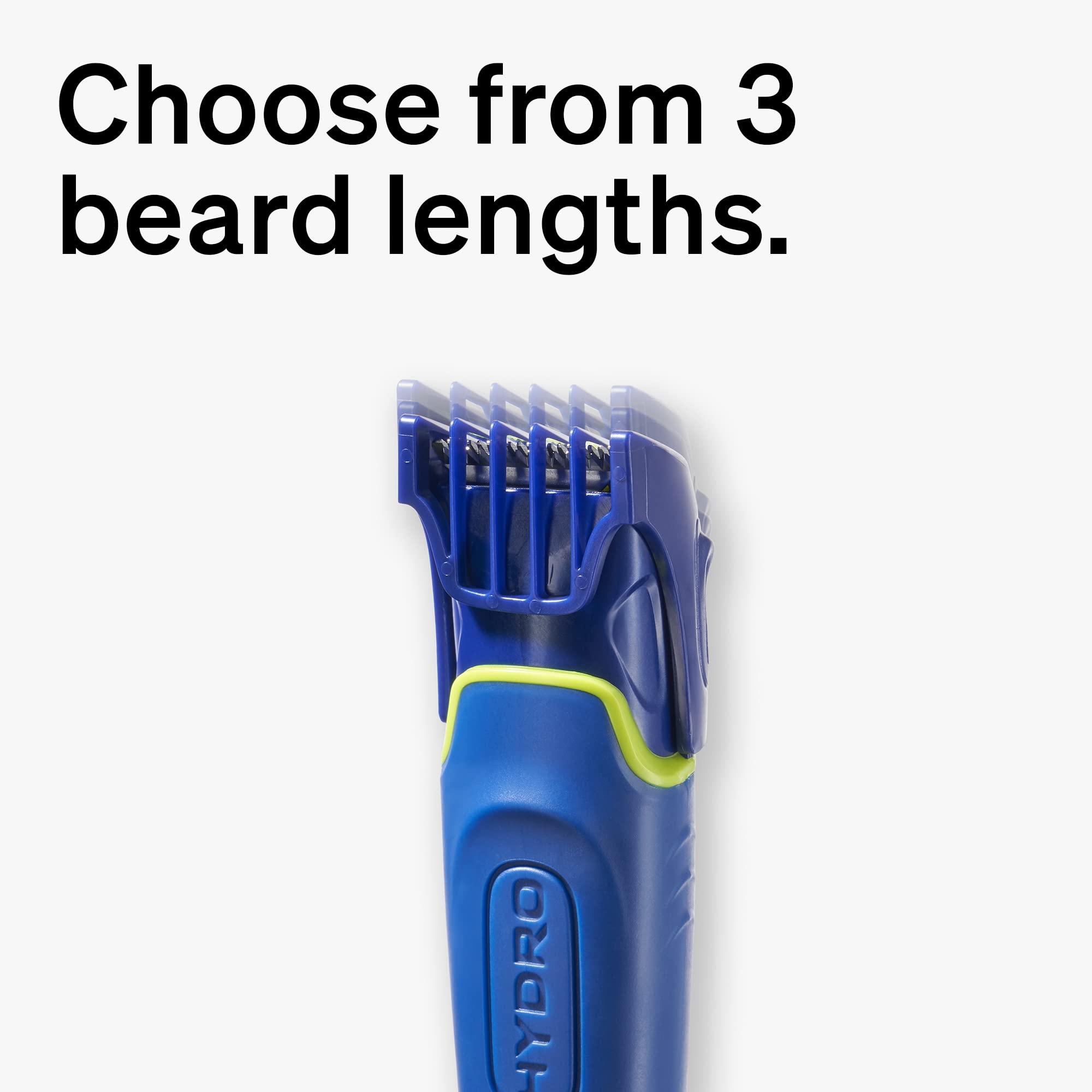 Schick Hydro Skin Comfort Beard Groomer, 4-in-1 Power Razor and Trimmer for Men, 1 Handle and 5 Refills